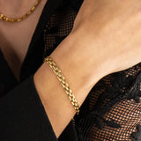 Squared Chain Bracelet - Greige Goods
