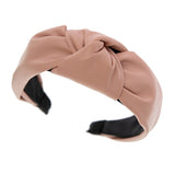 Faux Leather Knotted Headband - Greige Goods