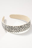 Animal print calf hair headband - Greige Goods