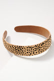 Animal print calf hair headband - Greige Goods