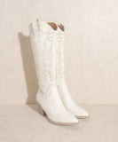 Samara Embroidered Tall Boot - Greige Goods