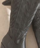 Samara Embroidered Tall Boot - Greige Goods