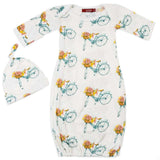 Greige Baby Gown & Hat Set - Greige Goods