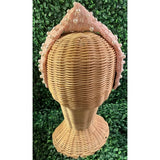Pearl Brocade Headband - Greige Goods