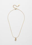Mini Aspen Initial Necklace - Greige Goods