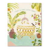 Thats One Lucky Baby Card - Greige Goods