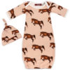 Greige Baby Gown & Hat Set - Greige Goods