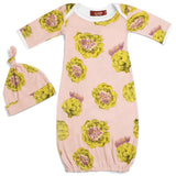 Greige Baby Gown & Hat Set - Greige Goods