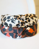 Leopard Top Knot Headband - Greige Goods