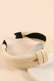 Straw Top Knot Headband - Greige Goods